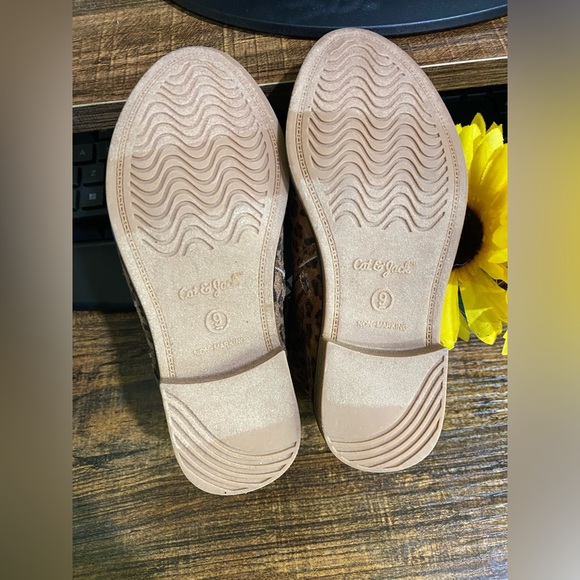 NWT Cat & Jack Penelope Ankle Bootie Boots Cheetah Leopard Brown Toddler - Picture 8 of 10